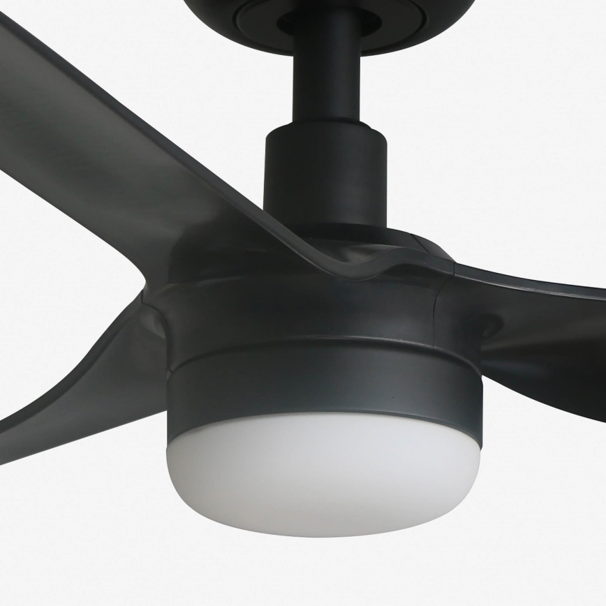 FARO 33822-1TW - LED Stmívatelný stropní ventilátor MINI PUNT S LED/10W 2700/3000/4000K černá pr. 90 cm + dálkové ovládání