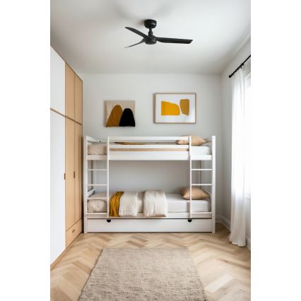 FARO 33822 - Stropní ventilátor MINI PUNT S černá pr. 90 cm + dálkové ovládání