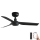 FARO 33822WP - Stropní ventilátor MINI PUNT S černá pr. 90 cm SMART + dálkové ovládání