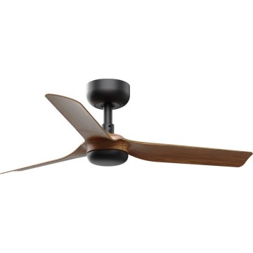 FARO 33823WT - Stropní ventilátor MINI PUNT S hnědá/černá pr. 90 cm Wi-Fi Tuya + dálkové ovládání