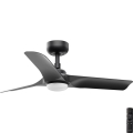FARO 33825-1TW - LED Stmívatelný stropní ventilátor HEY S LED/10W/230V 2700/3000/4000K černá pr. 90 cm + dálkové ovládání