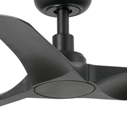 FARO 33825WT - Stropní ventilátor HEY S černá pr. 90 cm Wi-Fi Tuya + dálkové ovládání