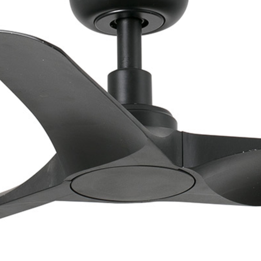 FARO 33825WT - Stropní ventilátor HEY S černá pr. 90 cm Wi-Fi Tuya + dálkové ovládání