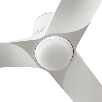 FARO 33826WT-1TW - LED Stmívatelný stropní ventilátor HEY TUB S LED/10W/230V 2700/4000/6000K bílá pr. 90 cm Wi-Fi Tuya + dálkové ovládání