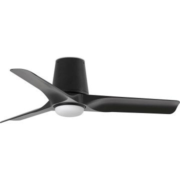 FARO 33827-1TW - LED Stmívatelný stropní ventilátor HEY TUB S LED/10W/230V 2700/4000/6000K černá pr. 90 cm + dálkové ovládání