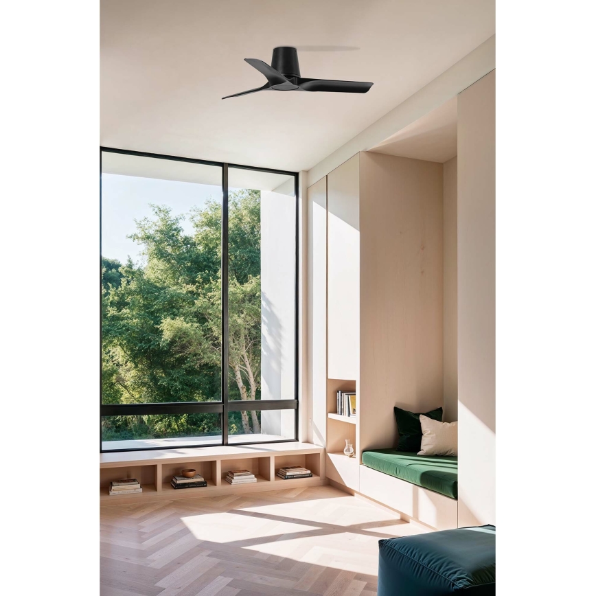 FARO 33827 - Stropní ventilátor HEY TUB S černá pr. 90 cm + dálkové ovládání