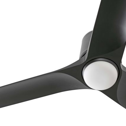 FARO 33827WT1S - LED Stmívatelný stropní ventilátor HEY TUB S LED/10W/230V 2700/3000/4000K pr. 90 cm černá Wi-Fi Tuya + dálkové ovládání
