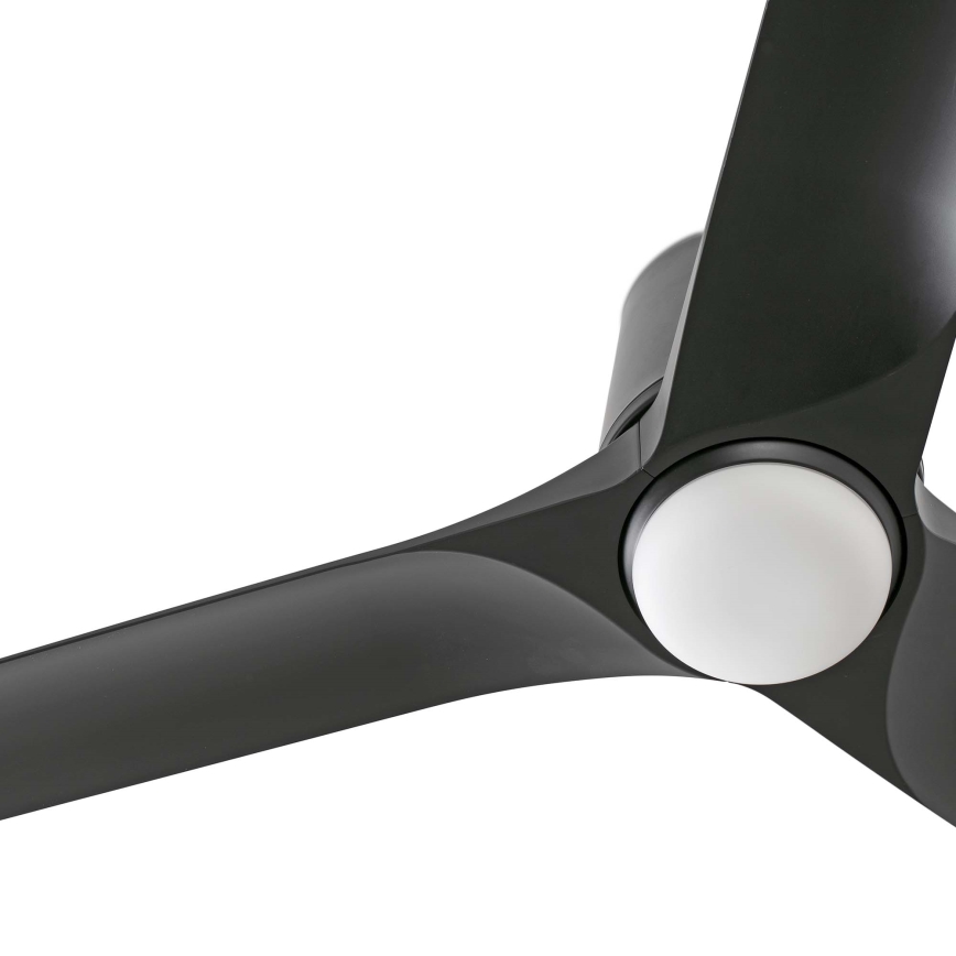 FARO 33827WT1S - LED Stmívatelný stropní ventilátor HEY TUB S LED/10W/230V 2700/3000/4000K pr. 90 cm černá Wi-Fi Tuya + dálkové ovládání