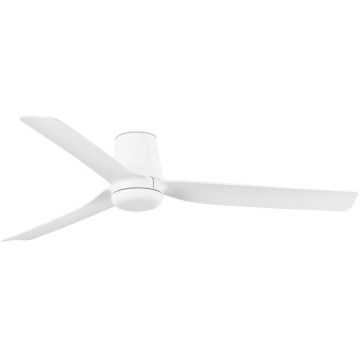 FARO 33828WT - Stropní ventilátor PUNT TUB M bílá pr. 132 cm Wi-Fi Tuya + dálkové ovládání