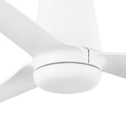 FARO 33828WT - Stropní ventilátor PUNT TUB M bílá pr. 132 cm Wi-Fi Tuya + dálkové ovládání