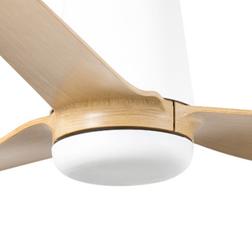 FARO 33829 - Stropní ventilátor PUNT TUB M hnědá/bílá pr. 130 cm + dálkové ovládání