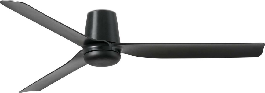 FARO 33830WT - Stropní ventilátor PUNT TUB M černá pr. 132 cm Wi-Fi Tuya + dálkové ovládání