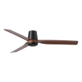 FARO 33831 - Stropní ventilátor PUNT TUB M hnědá/černá pr. 130 cm + dálkové ovládání