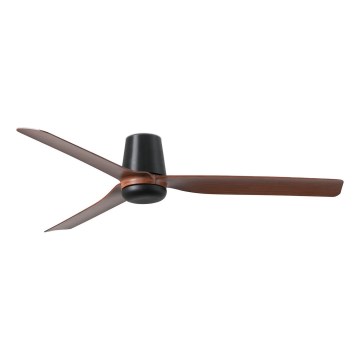 FARO 33831 - Stropní ventilátor PUNT TUB M hnědá/černá pr. 130 cm + dálkové ovládání