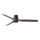 FARO 33831 - Stropní ventilátor PUNT TUB M hnědá/černá pr. 130 cm + dálkové ovládání