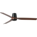 FARO 33831WT - Stropní ventilátor PUNT TUB M hnědá/černá pr. 132 cm Wi-Fi Tuya + dálkové ovládání