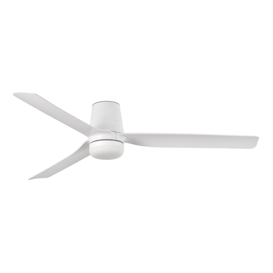 FARO 33832WT-1TW - LED Stmívatelný stropní ventilátor MINI PUNT TUB S LED/10W/230V 2700/4000/6000K bílá pr. 90 cm Wi-Fi Tuya + dálkové ovládání