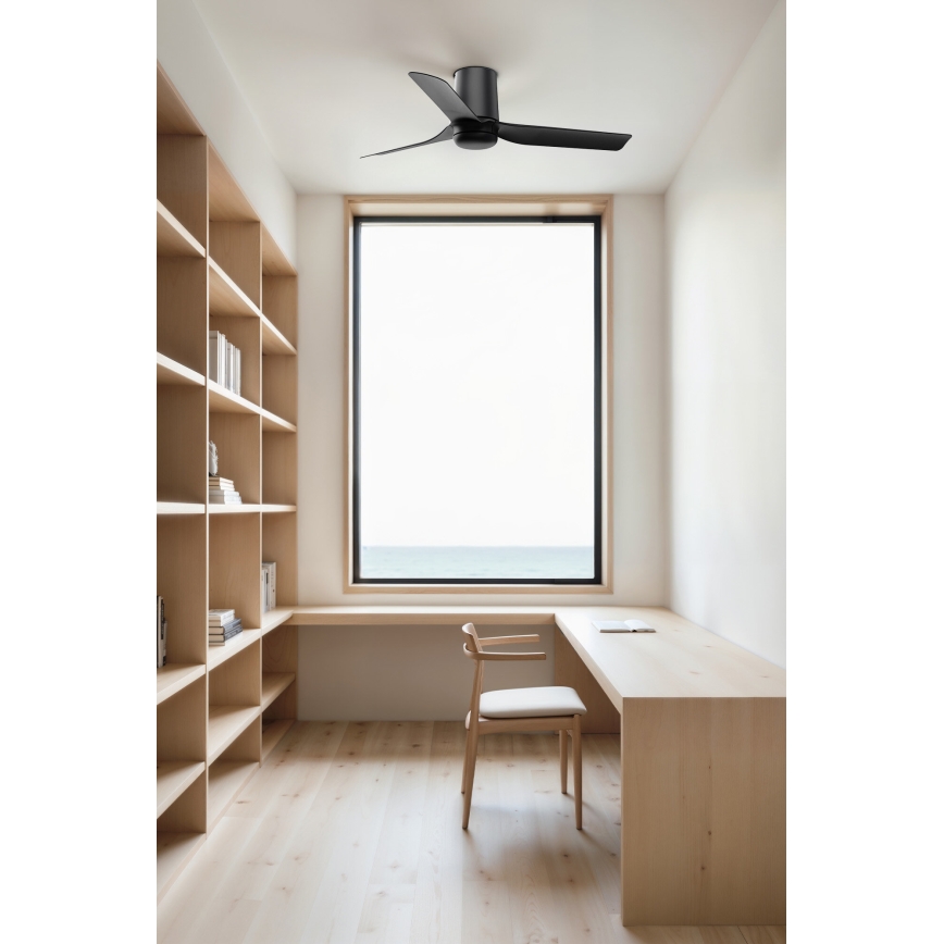 FARO 33834-Stropní ventilátor MINI PUNT TUB S černá pr. 90 cm + dálkové ovládání