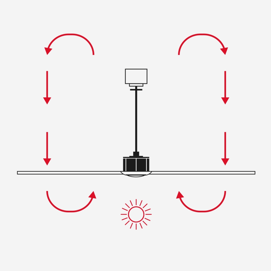 FARO 33836-1TW - LED Stmívatelný stropní ventilátor HEYWOOD TUB S LED/10W/230V 2700/4000/6000K borovice/bílá pr. 90 cm + dálkové ovládání
