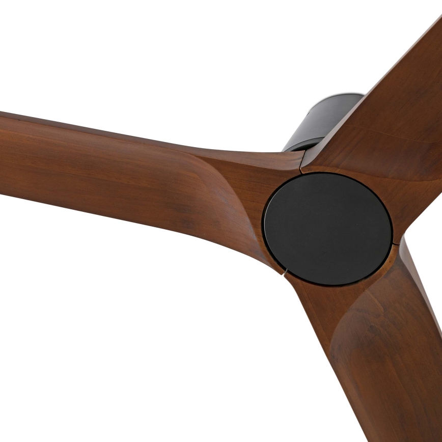 FARO 33837 - Stropní ventilátor HEYWOOD TUB S borovice/černá pr. 90 cm + dálkové ovládání
