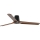 FARO 33839WT - Stropní ventilátor HEYWOOD TUB L borovice/černá pr. 132 cm Wi-Fi Tuya + dálkové ovládání