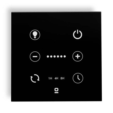 FARO 33988 - Nástěnný dotykový ovladač pro stropní ventilátory 230V černá