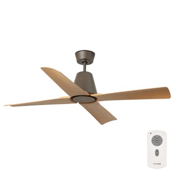 FARO 34106 - Stropní ventilátor TYPHOON M hnědá pr. 130 cm IP44 + dálkové ovládání