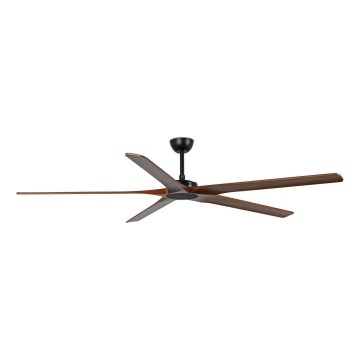 FARO 34190WT - Stropní ventilátor BIGWOOD XL borovice/černá pr. 200 cm Wi-Fi Tuya + dálkové ovládání