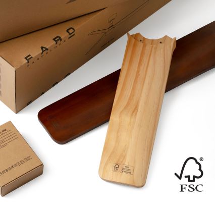 FARO 34191WT - Stropní ventilátor BIGWOOD XL borovice/bílá pr. 200 cm Wi-Fi Tuya + dálkové ovládání