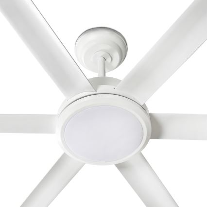 FARO 34202-130 - LED Stropní ventilátor ROTTERDAM XL LED/32W/230V bílá pr. 200 cm + dálkové ovládání