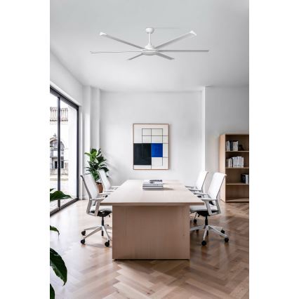 FARO 34202 - Stropní ventilátor ROTTERDAM XL bílá pr. 200 cm + dálkové ovládání