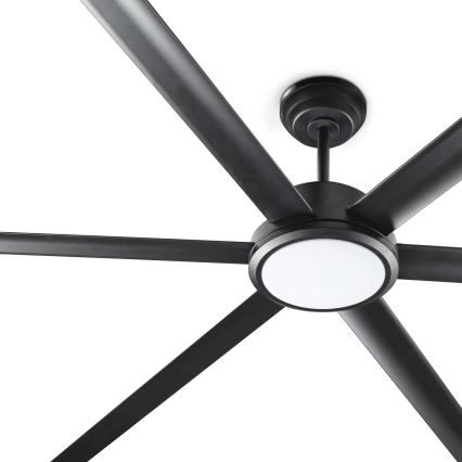 FARO 34203-130 - LED Stropní ventilátor ROTTERDAM XL LED/32W/230V černá pr. 200 cm + dálkové ovládání