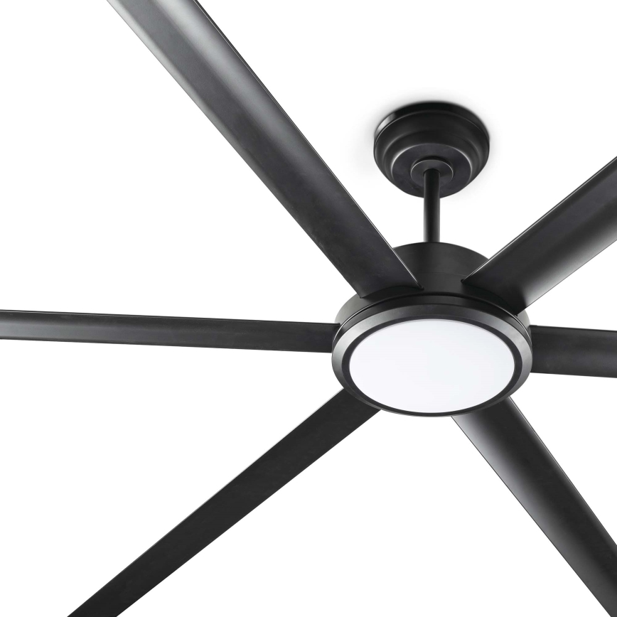 FARO 34203-130 - LED Stropní ventilátor ROTTERDAM XL LED/32W/230V černá pr. 200 cm + dálkové ovládání