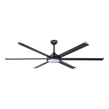FARO 34203-130 - LED Stropní ventilátor ROTTERDAM XL LED/32W/230V černá pr. 200 cm + dálkové ovládání