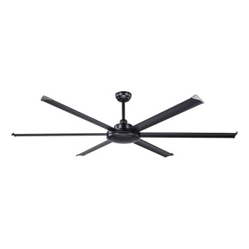 FARO 34203 - Stropní ventilátor ROTTERDAM XL černá pr. 200 cm + dálkové ovládání
