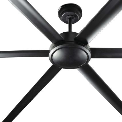 FARO 34203 - Stropní ventilátor ROTTERDAM XL černá pr. 200 cm + dálkové ovládání