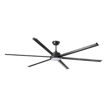 FARO 34207-130 - LED Stmívatelný stropní ventilátor ROTTERDAM XXL LED/32W/230V černá pr. 250 cm + dálkové ovládání