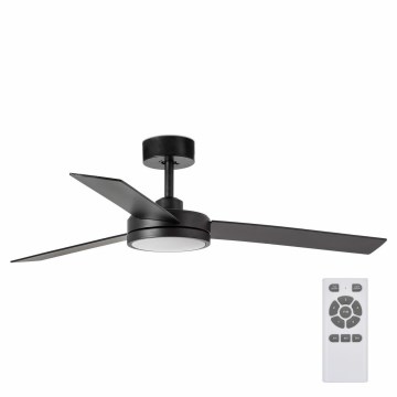 FARO 34261 - LED Stropní ventilátor BARTH LED/24W/230V černá + dálkové ovládání