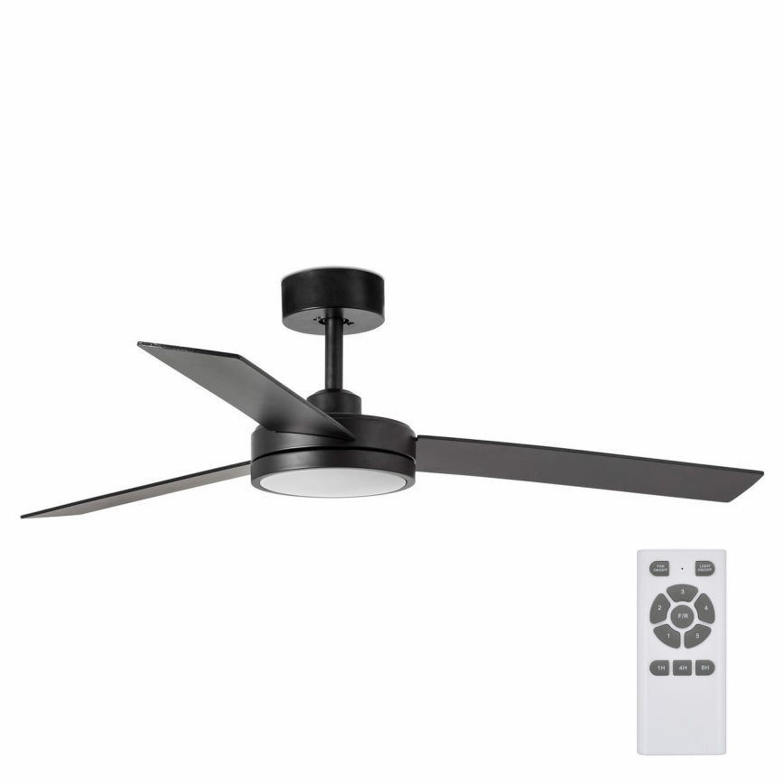 FARO 34261 - LED Stropní ventilátor BARTH LED/24W/230V černá + dálkové ovládání