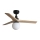 FARO 34284-11L - Stropní ventilátor KLIM S 1xE27/15W/230V dřevo/černá pr. 92,5 cm + dálkové ovládání