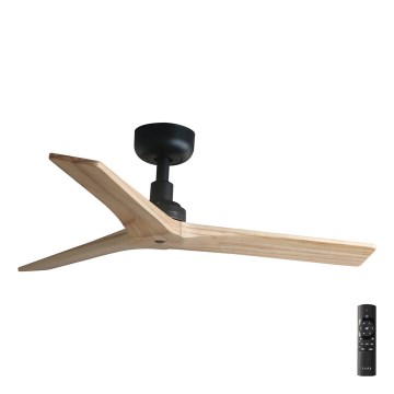 FARO 34284 - Stropní ventilátor KLIM S hnědá/černá pr. 92,5 cm + dálkové ovládání