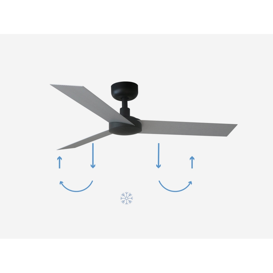 FARO 34285 - Stropní ventilátor CRUISER S černá pr. 106 cm + dálkové ovládání