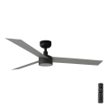 FARO 34286-1TW - LED Stmívatelný stropní ventilátor CRUISER L LED/18W/230V 2700/4000/6500K pr. 132 cm černá/šedá + dálkové ovládání
