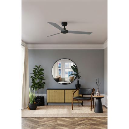 FARO 34286 - Stropní ventilátor CRUISER L černá pr. 132 cm + dálkové ovládání