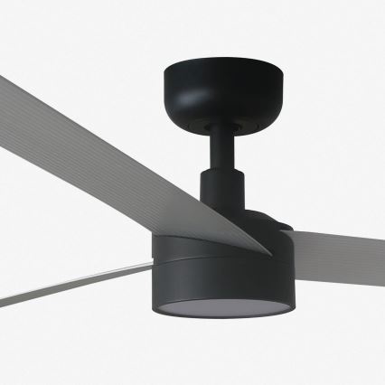 FARO 34287-1TW - LED Stmívatelný stropní ventilátor CRUISER XL LED/18W/230V 2700/4000/6500K pr. 160 cm černá/šedá + dálkové ovládání