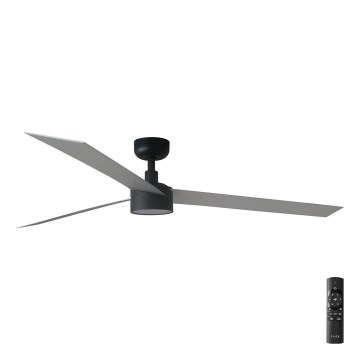 FARO 34287-1TW - LED Stmívatelný stropní ventilátor CRUISER XL LED/18W/230V 2700/4000/6500K pr. 160 cm černá/šedá + dálkové ovládání