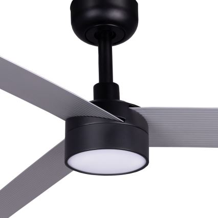 FARO 342871S - LED Stmívatelný stropní ventilátor CRUISER XL LED/18W/230V 2700/3000/4000K pr. 160 cm šedá/černá + dálkové ovládání