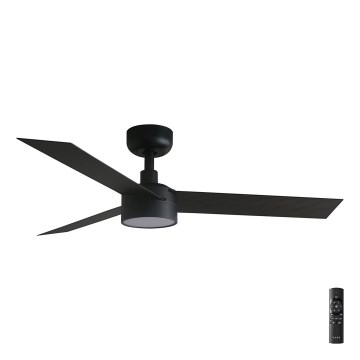 FARO 34289-1TW - LED Stmívatelný stropní ventilátor CRUISER S LED/18W/230V 2700/4000/6500K pr. 106 cm černá + dálkové ovládání
