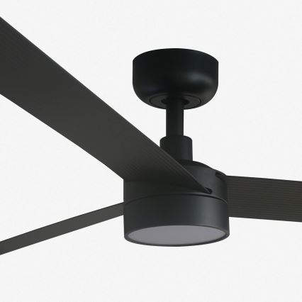 FARO 34293-1TW - LED Stmívatelný stropní ventilátor CRUISER XL LED/18W/230V 2700/3000/4000K pr. 160 cm černá + dálkové ovládání