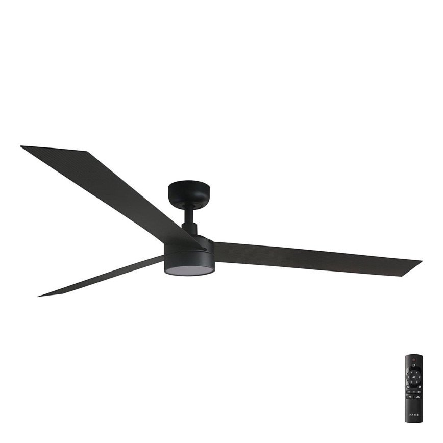FARO 34293-1TW - LED Stmívatelný stropní ventilátor CRUISER XL LED/18W/230V 2700/4000/6500K pr. 160 cm černá + dálkové ovládání